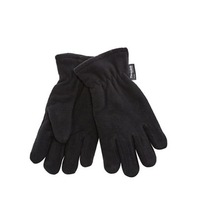 The Collection Black fleece gloves
